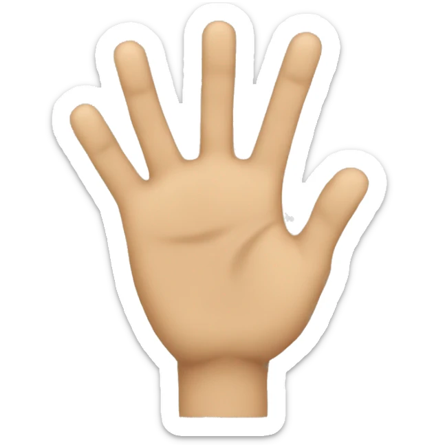 Could you please generate an emoji of a hand pointing towards me as if it's directly pointing at me sticker