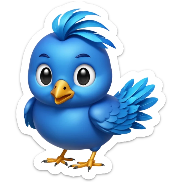 
3D emoji of a small bird, in Apple Memoji style. Soft studio lighting, glossy finish, black background, minimalistic and centered composition.
 sticker