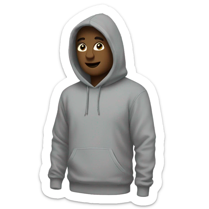 hoodie grey sticker
