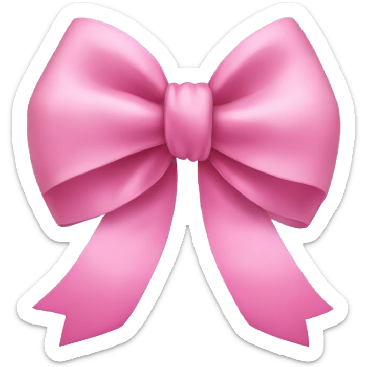 Pink bow  sticker