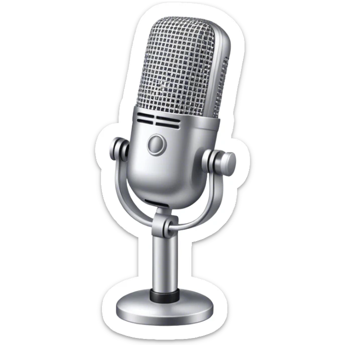 Microphone sticker