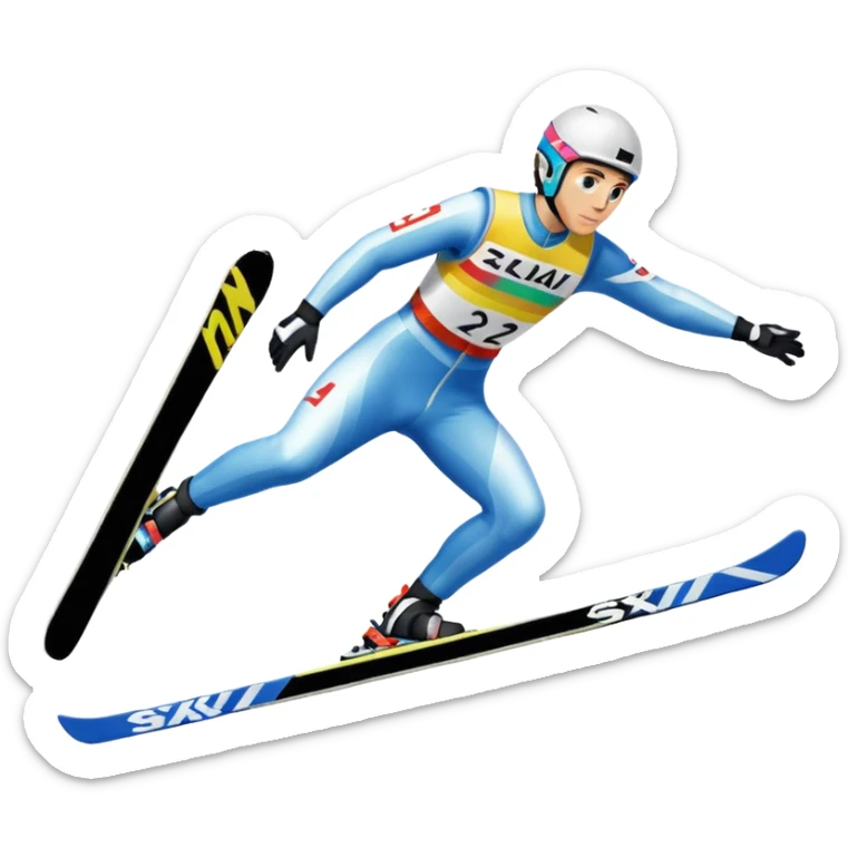 chce motikona skoczka narciarskiego jak w dsj2.pl z gry deluxe ski jump 2  sticker