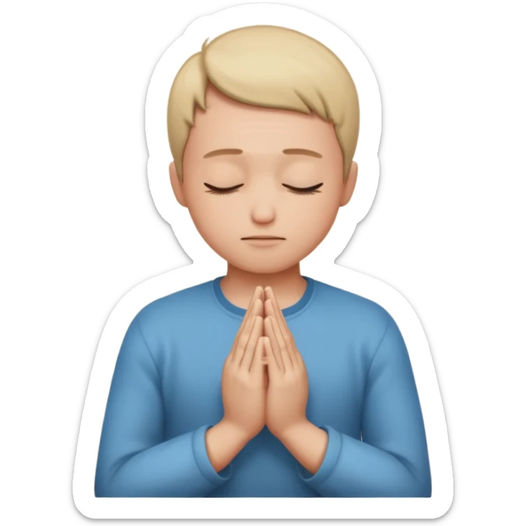 pray to the lord in the peace of our home sticker