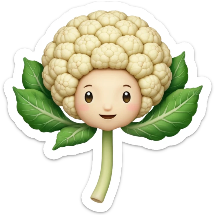 Polliflower.  It is a cauliflower floret with skinny arms and legs and a heart. sticker