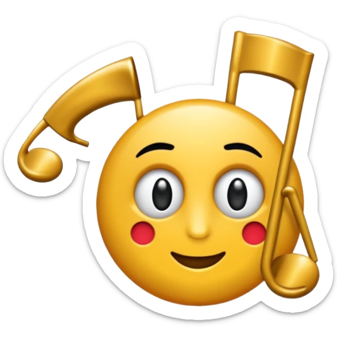 Bu emojiyi farklı ifadelerde de çiz müzik dinlerken sticker