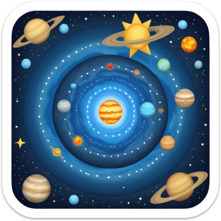 buatlah sebuah gambar visual untuk tahapan pembentukan bumi yang berasal dari teori bintang kembar
berikut tahapan nya
1 Pembentukan Dua Bintang dari Awan Gas
2 Interaksi Gravitasi
3 Pembentukan Cakram Gas dan Debu
4 Pembentukan Planetesimal dan Protoplanet
5 Terbentuknya Tata Surya sticker