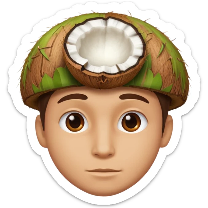 Coconut guy sticker