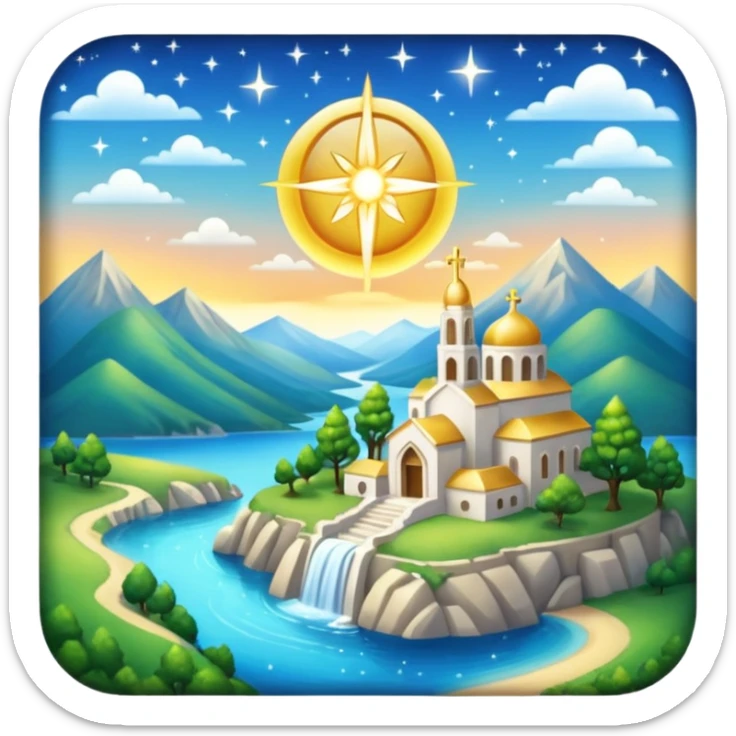 gorgeous beautiful sparkly divine spiritual holy aesthetic full scenic SCENERY sticker