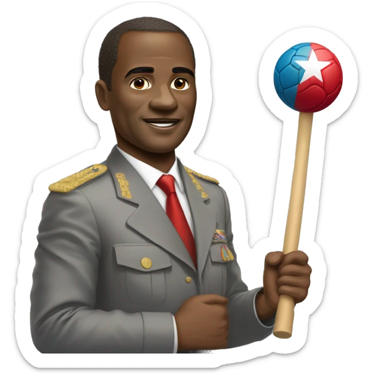 le président de la République démocratique du Congo entré de faire du sport sticker