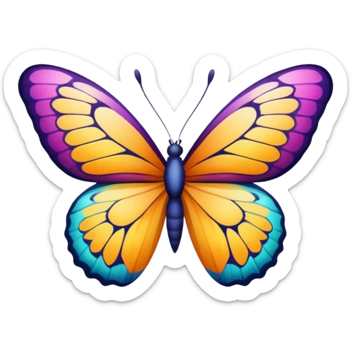 borboleta sticker