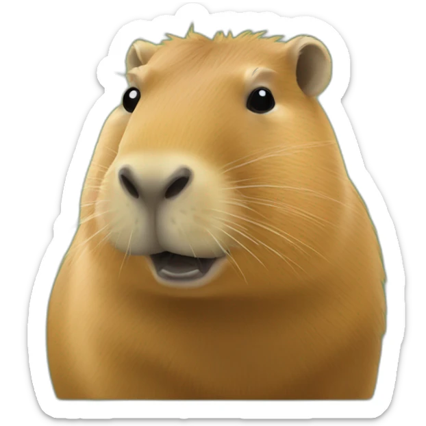 capybara animal sticker