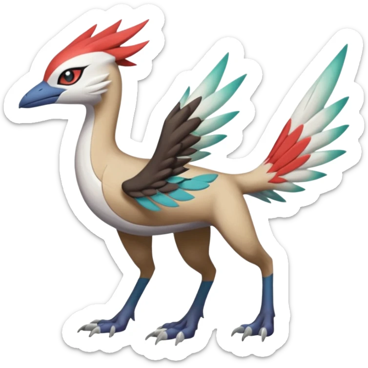 Trico-Meloetta-Latias-Nargacuga-Silvally-hybrid-fusion-creature, full body sticker