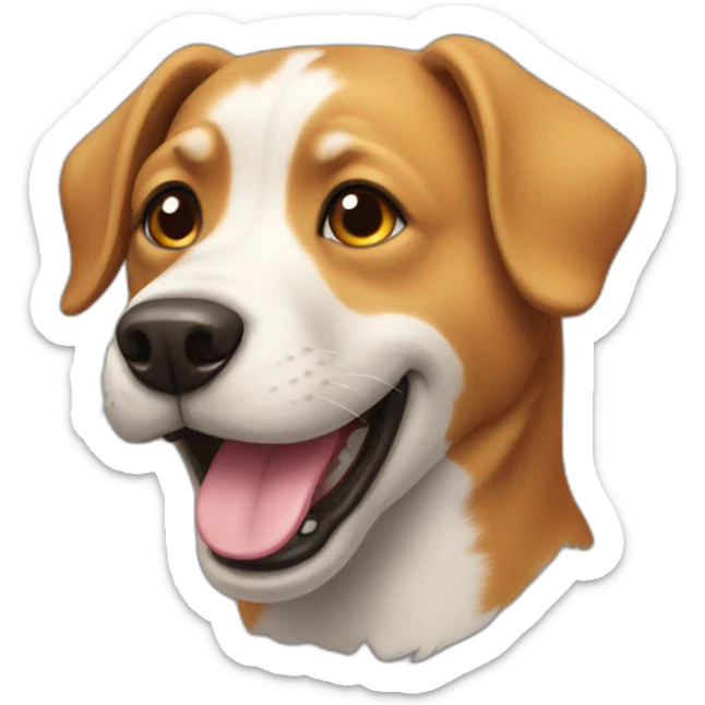 Dog happy sticker