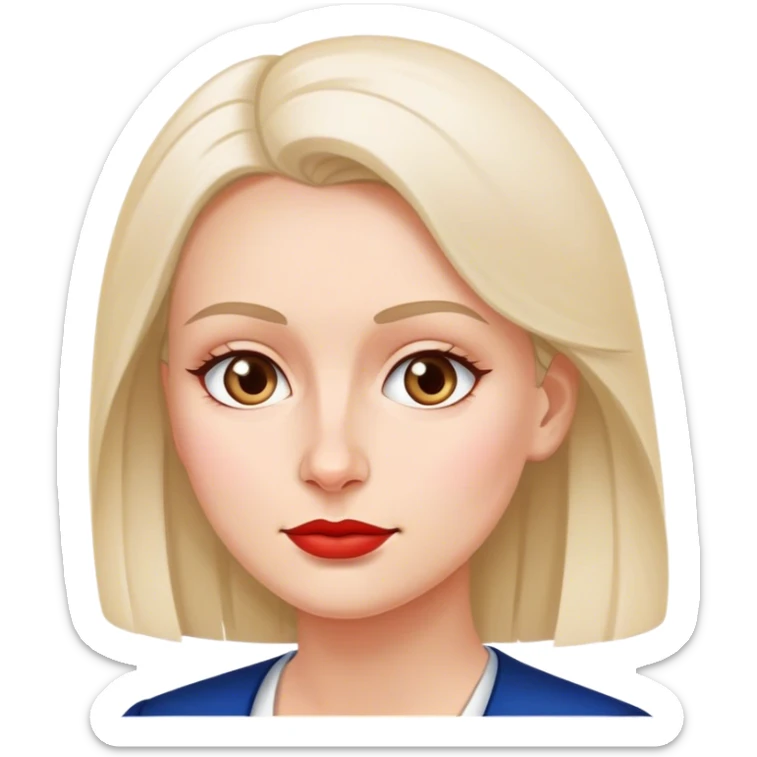 patriot polish european woman simple patriot politician modern sticker