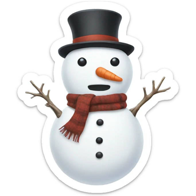 Snowman sticker