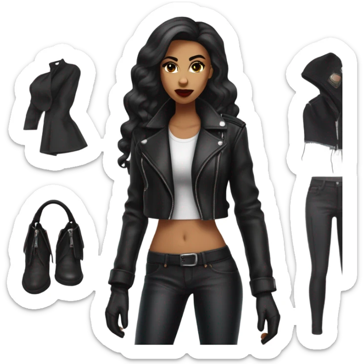 Gangster girl sticker