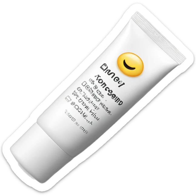 eye cream bottle with label sticker