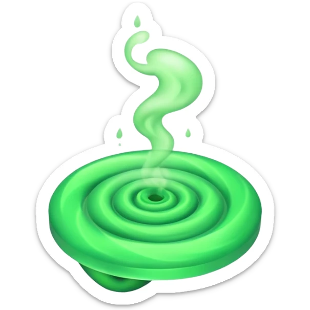 poisonous gas, isometric sticker