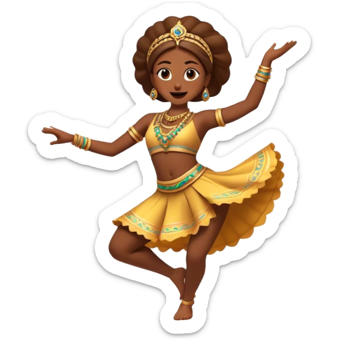 Cinematic Realistic Sirtaki Dance Pop Culture Emoji, showcasing energetic traditional dance movements rendered with dynamic, rhythmic lighting and expressive detail. sticker