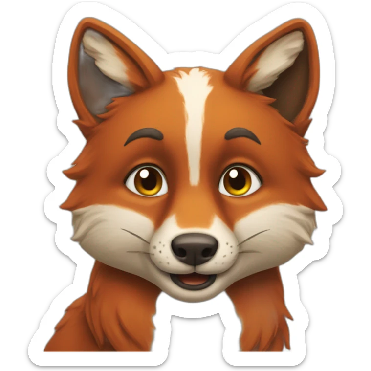 Renard sticker