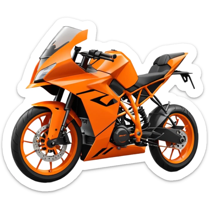 Create an emoji of KTM bikeCreate an emoji of KTM bike sticker