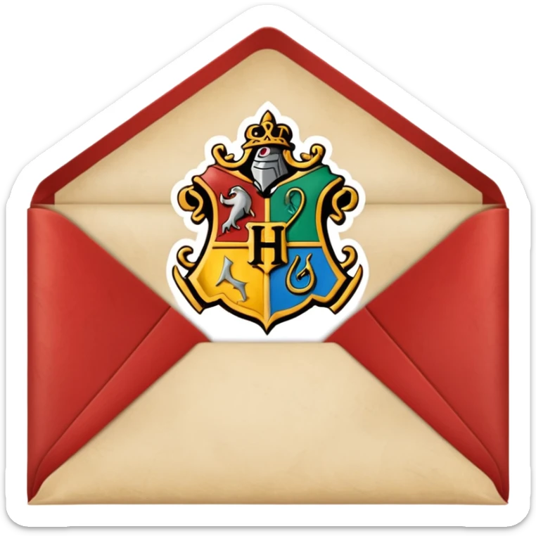 Hogwarts envelope sticker