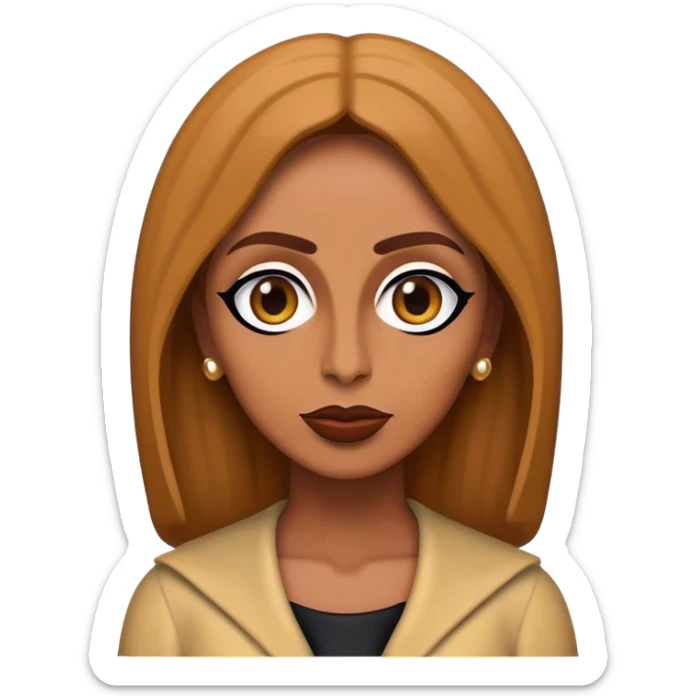 Cinematic Realistic Fairuz Pop Culture Emoji, featuring an iconic portrayal of the legendary singer rendered with vibrant textures and soulful, dynamic lighting. sticker