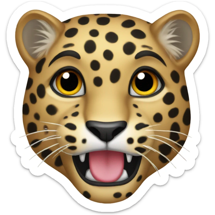 leopard  sticker