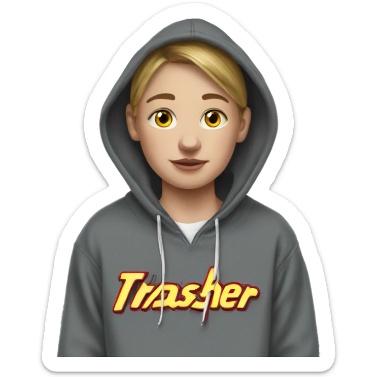 2017 russian teenager in thrasher hoodie with vans  sticker