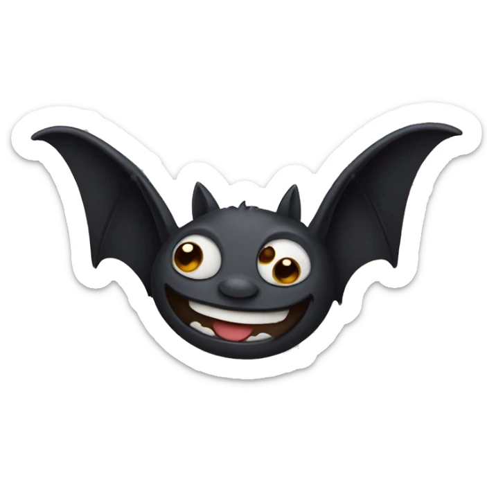 Bat smiling sticker