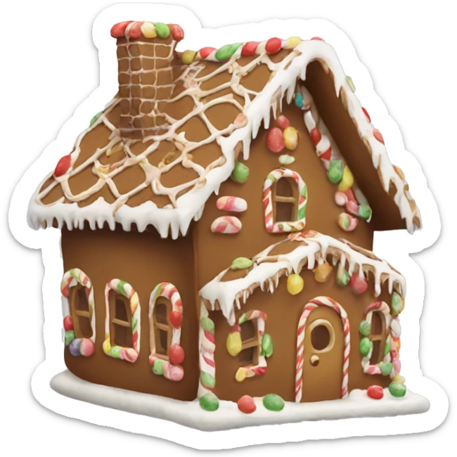 Gingerbread house sticker