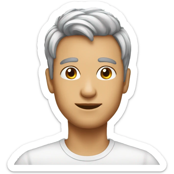 male around 30 years of age with short mousey coloured hair sticker