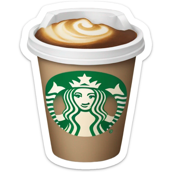 Starbucks cup sticker