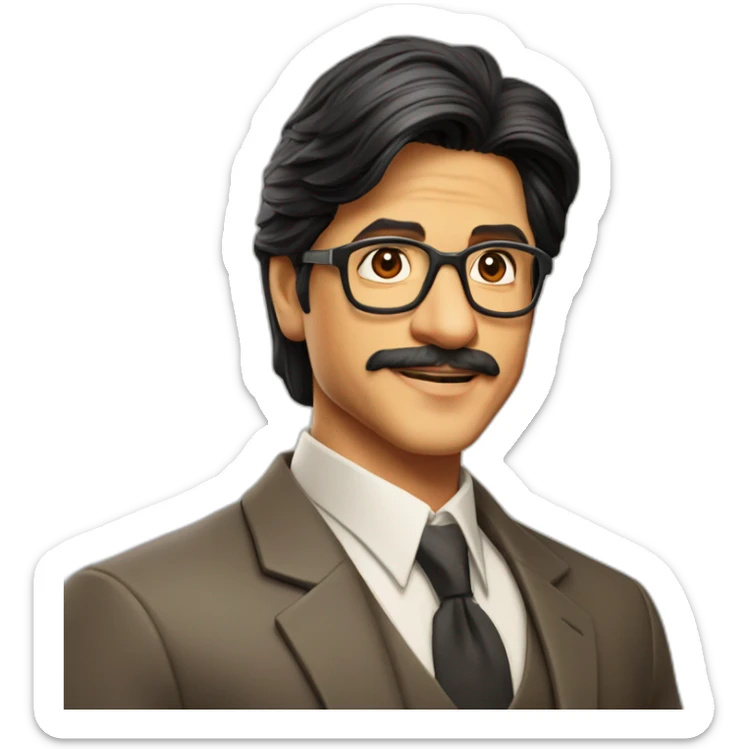 Shahrukh khan in muhabbatein movie as a university teacher sticker