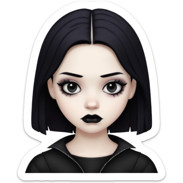 Enmity - state or feeling of being actively opposed or hostile - gothic teenager sticker