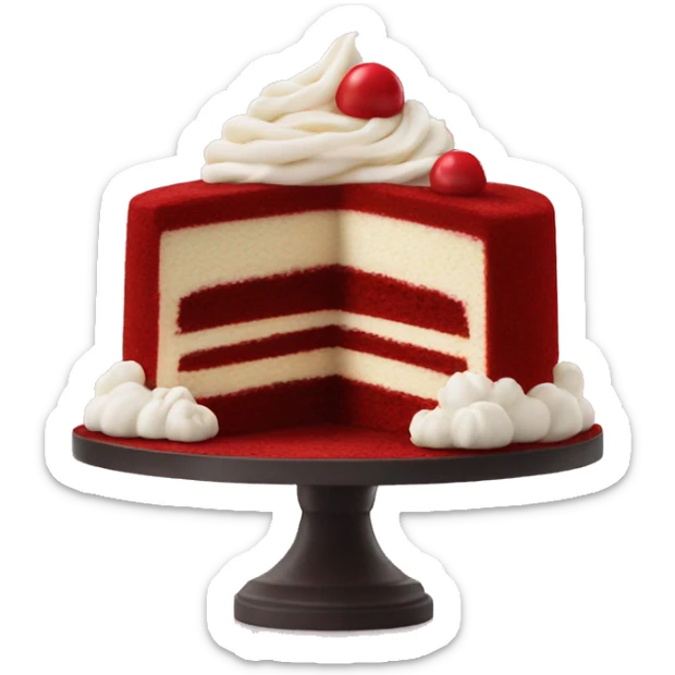 Red velvet cake sticker