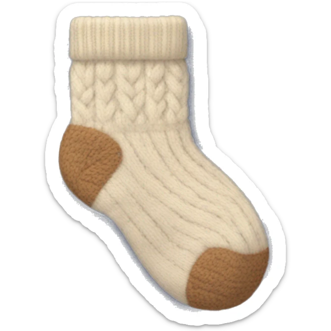 cozy wool socks sticker