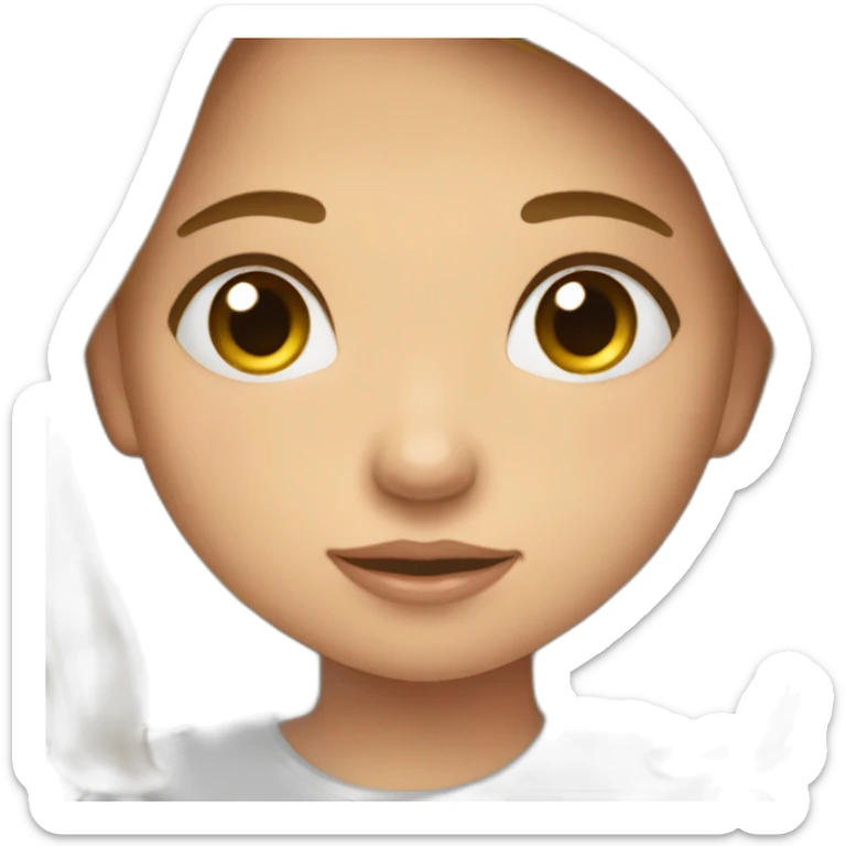 Petite fille qui se fait enlever par un ange sticker