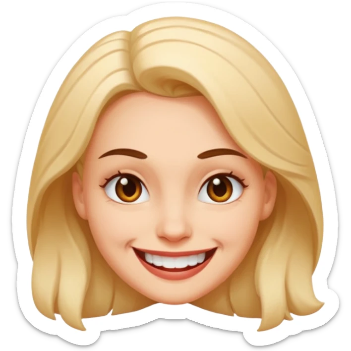 facial Upselling scam women fake sympathetic smile, predatory grin, saccharine smile, smirk sticker