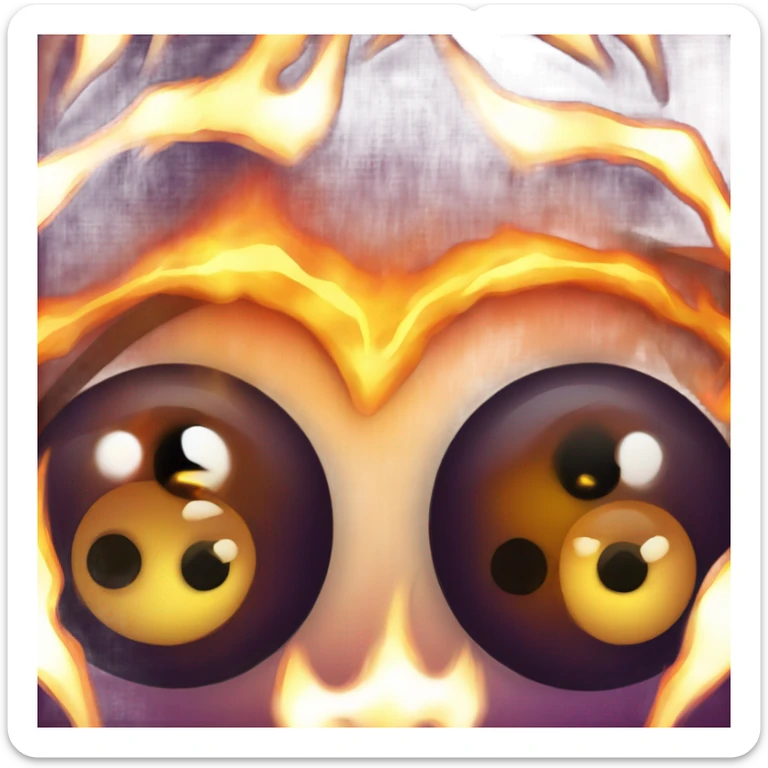 fire eyes sticker