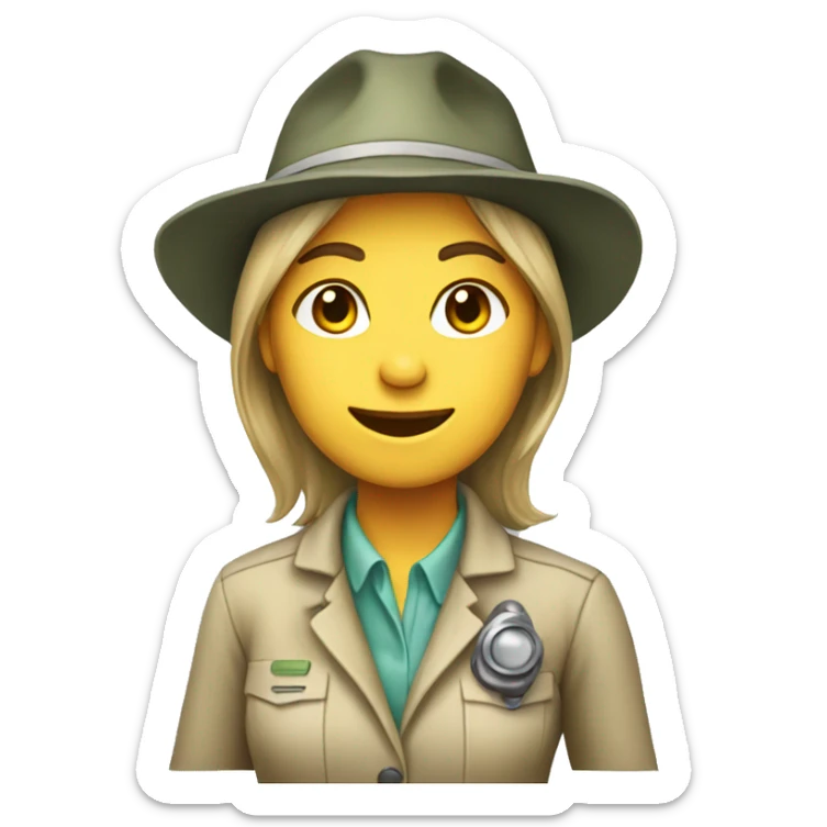 female Paleontologist sticker