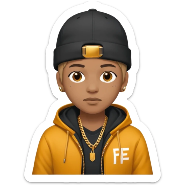 Free fire hip hop sticker