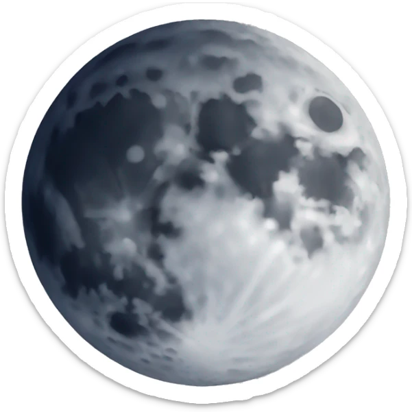 Moon  sticker