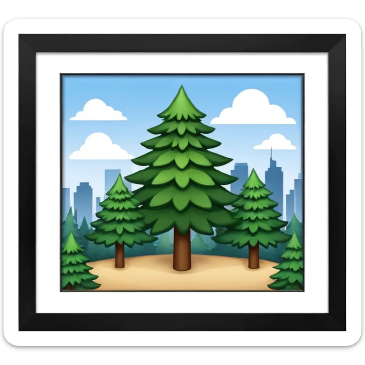 haz un emoji de Real Evergren  International tienda en new york sticker