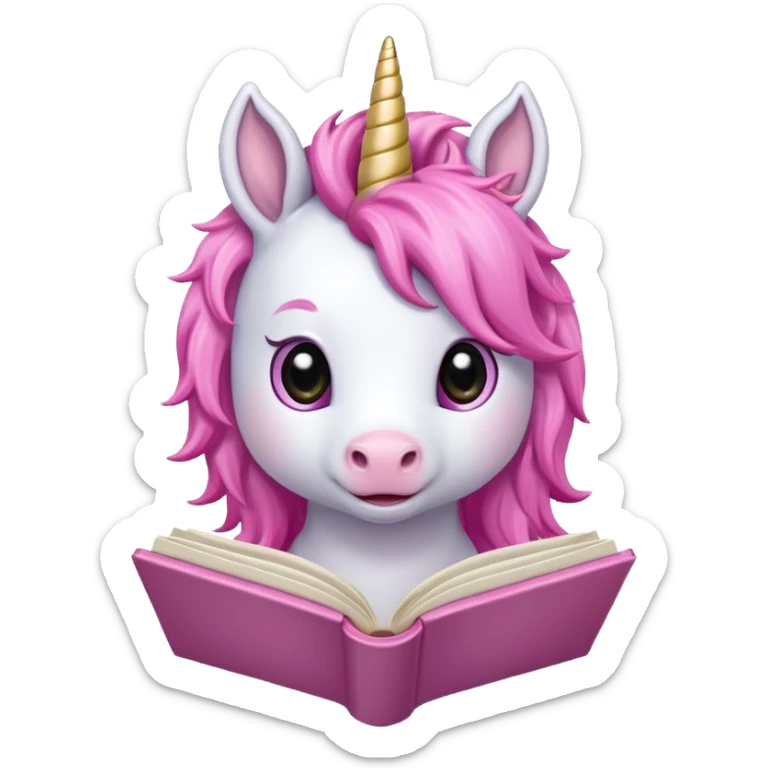 Unicorns read book
A baby unicorn lying on its belly, flipping pages with its hoof.













 sticker