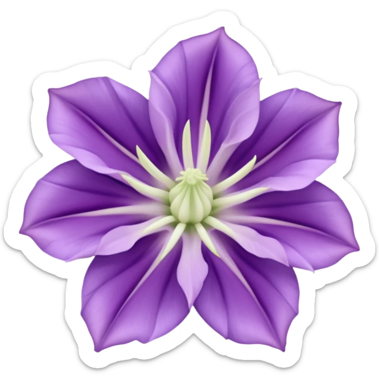 Datura violet colour like real flower small tiny sticker