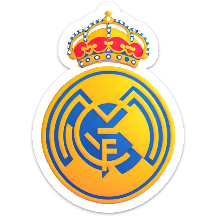 Real Madrid logo sticker
