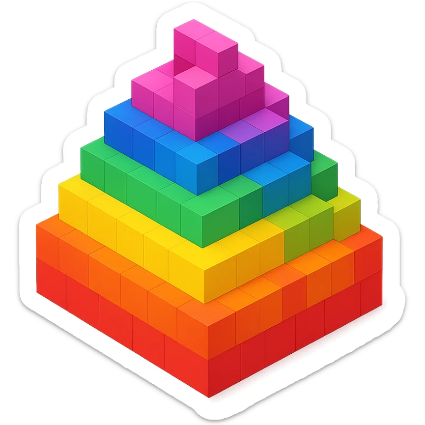 Poo rainbow  sticker