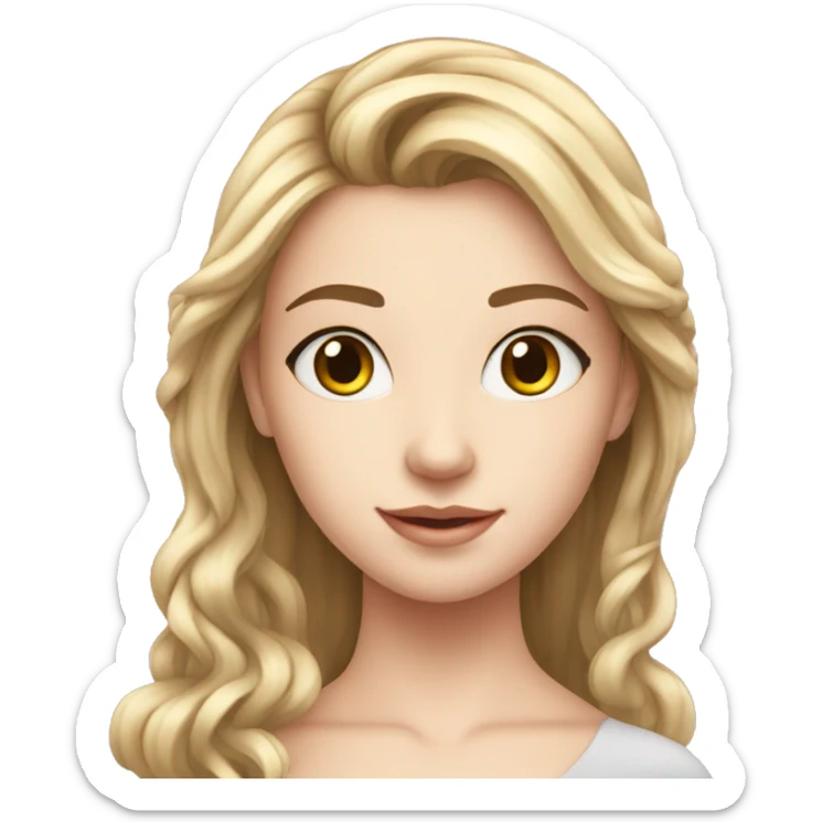 White teen girl is going to the dance with white teen girl sticker