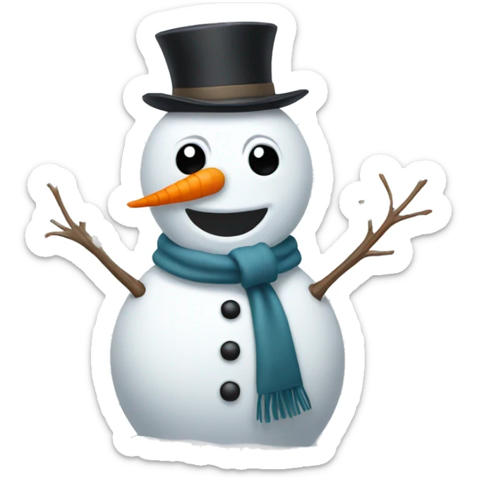 snowman sticker